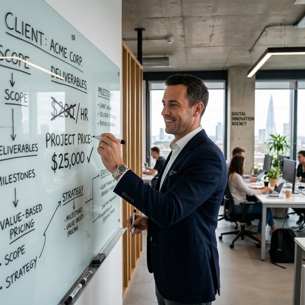 How to Switch Your Agency From Hourly Billing to Project Pricing - cover illustration