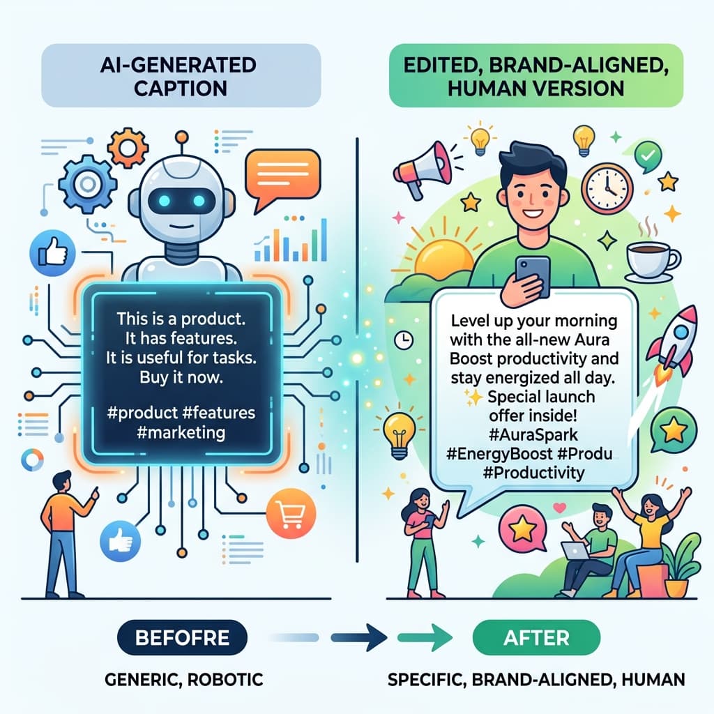 The Edit Layer: Making AI Output Sound Human - illustration