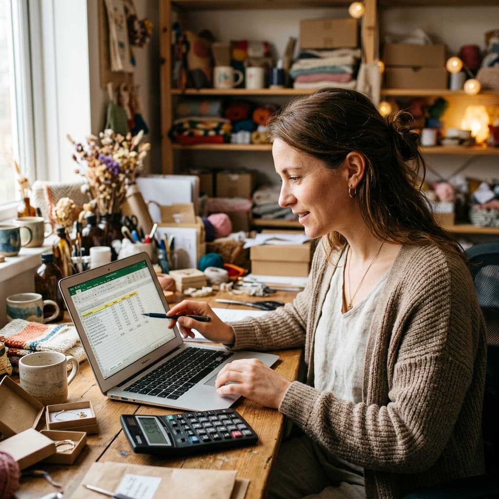 How to Calculate Your True Profit on Etsy (The Number Most Sellers Never See) - cover illustration