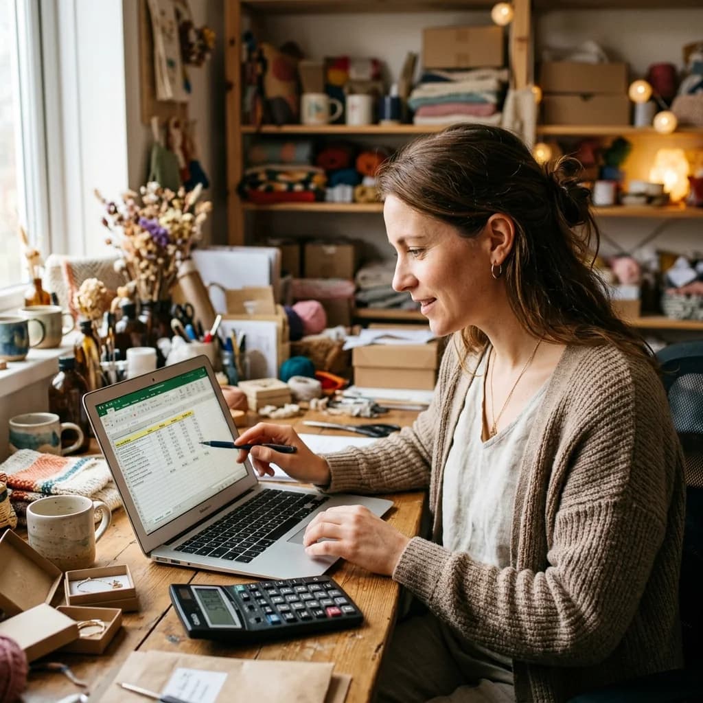 How to Calculate Your True Profit on Etsy (The Number Most Sellers Never See) - cover illustration