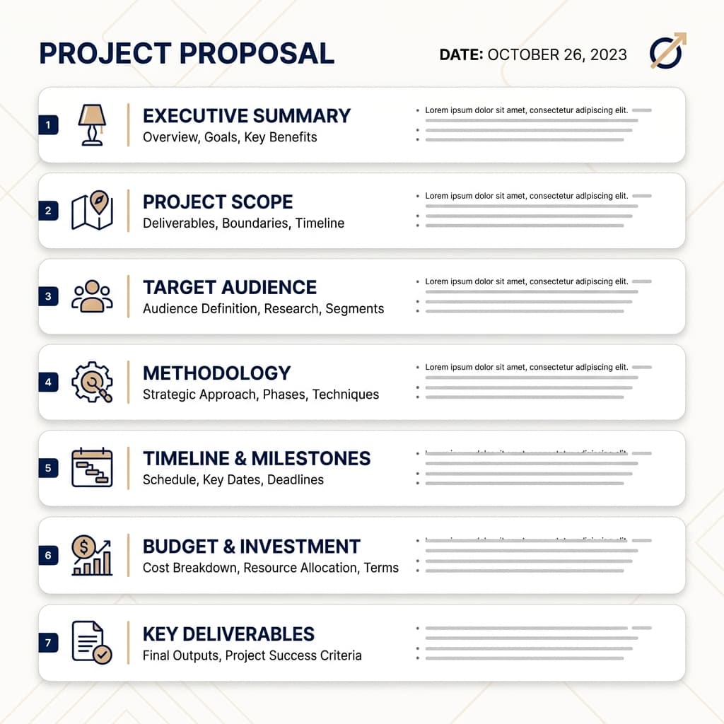 The Seven-Section Proposal Structure - illustration