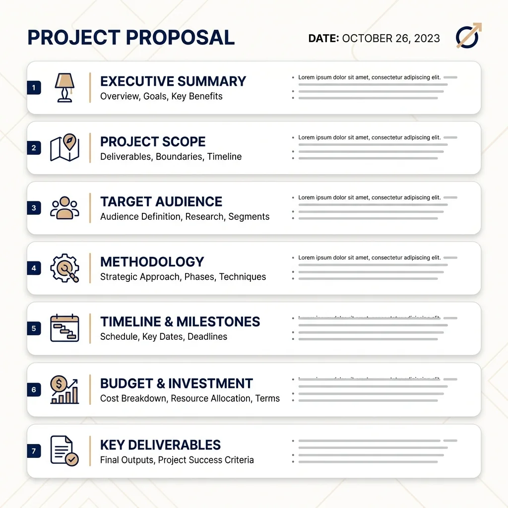 The Seven-Section Proposal Structure - illustration