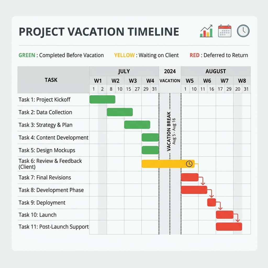 Managing Active Projects Before You Leave - illustration