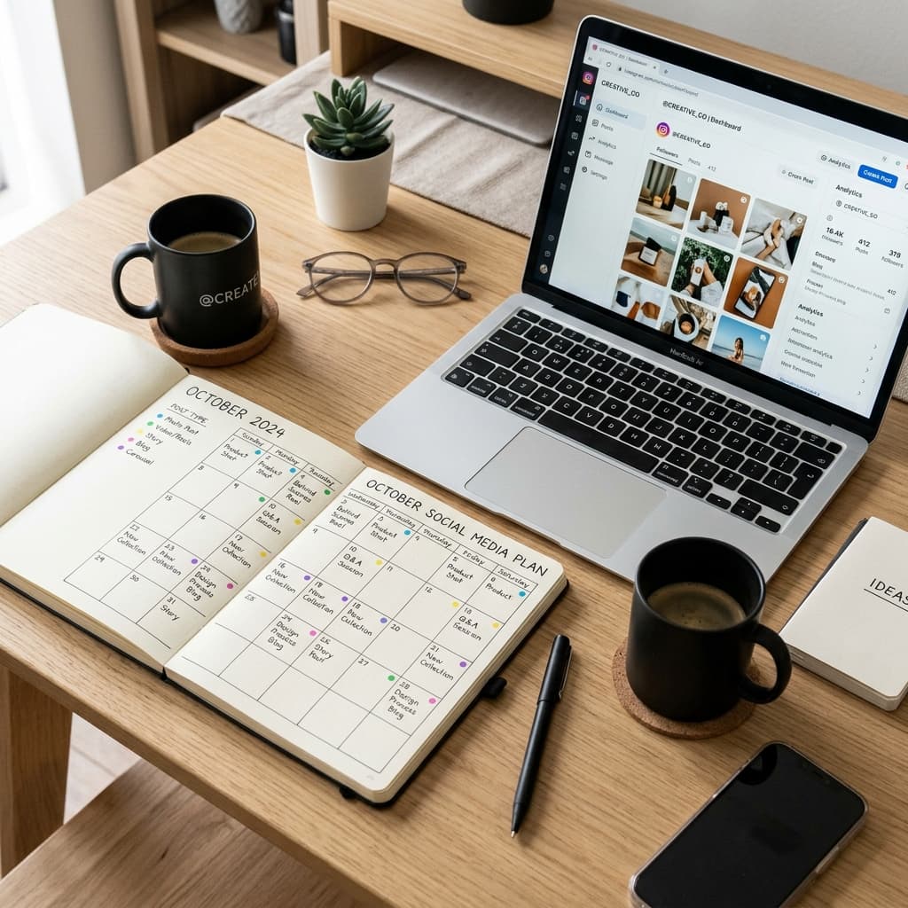 How to Build a Monthly Social Media Content Plan in 2 Hours - cover illustration