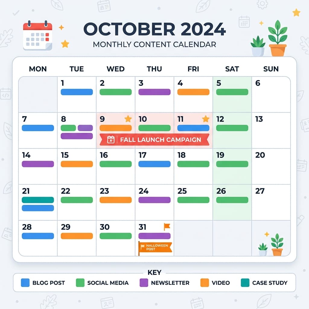 Step 3: The Monthly Calendar Build - illustration