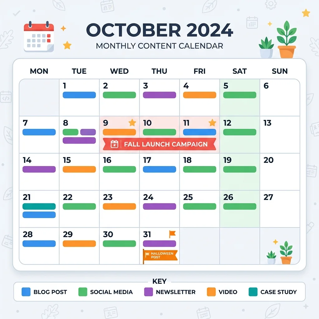 Step 3: The Monthly Calendar Build - illustration