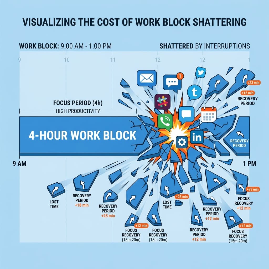 Why Deep Work Is Disappearing From Modern Work - illustration