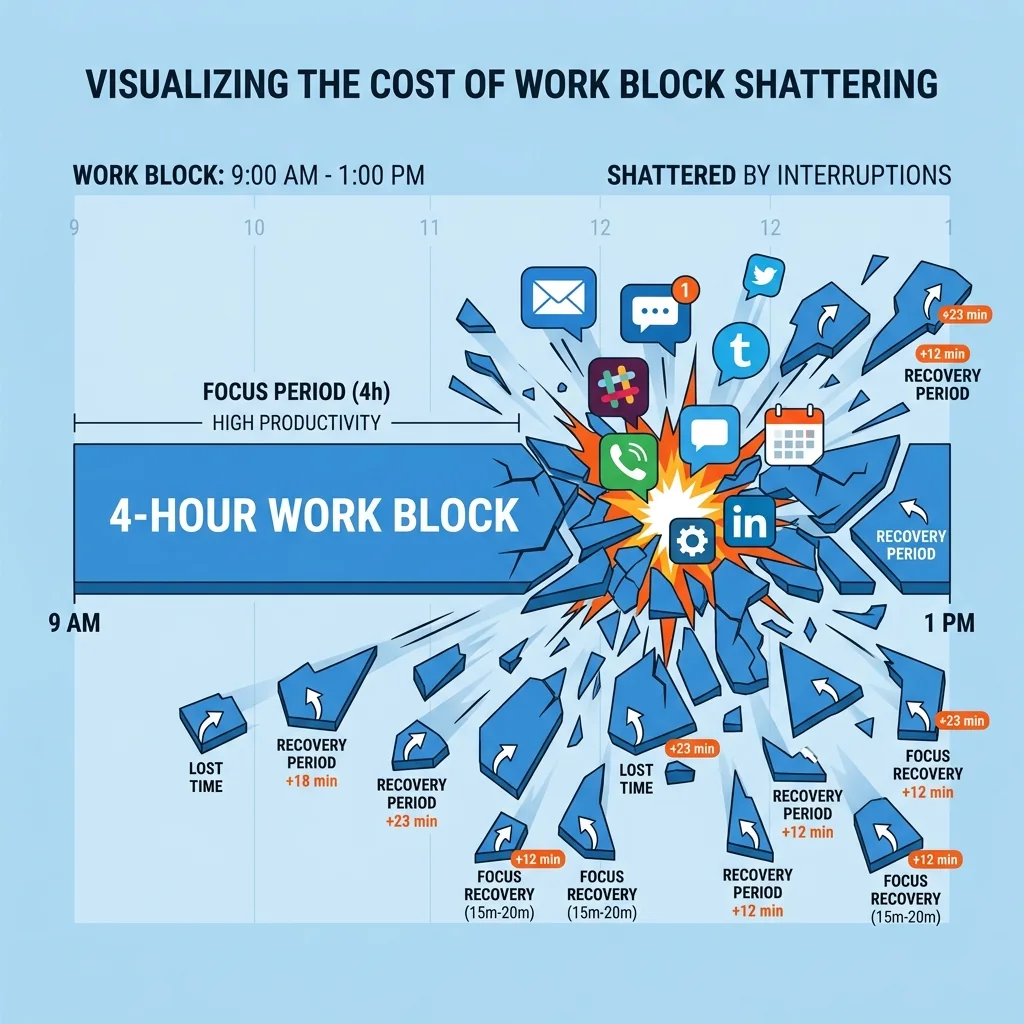Why Deep Work Is Disappearing From Modern Work - illustration