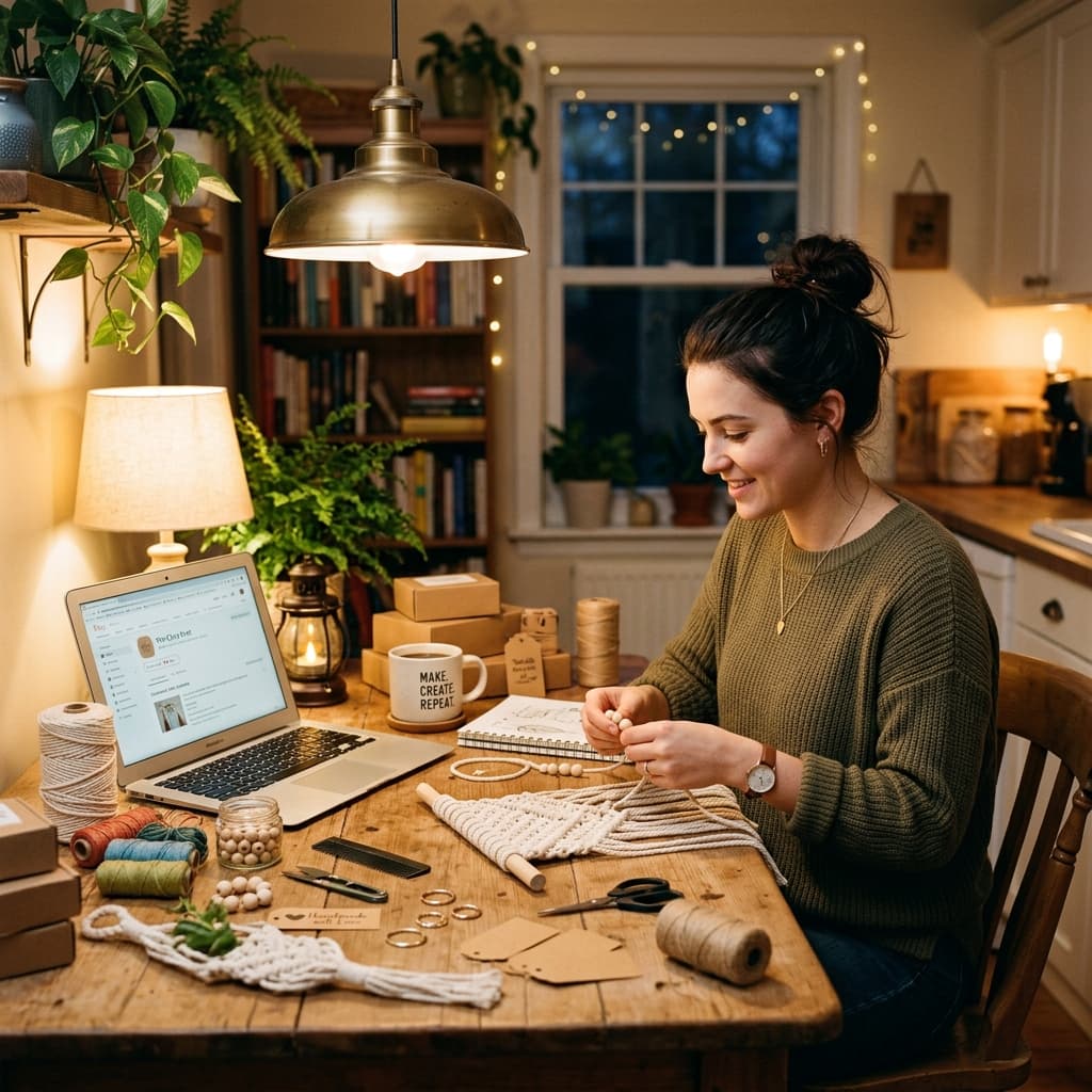 How to Run a Successful Etsy Shop Alongside a Full-Time Job - cover illustration