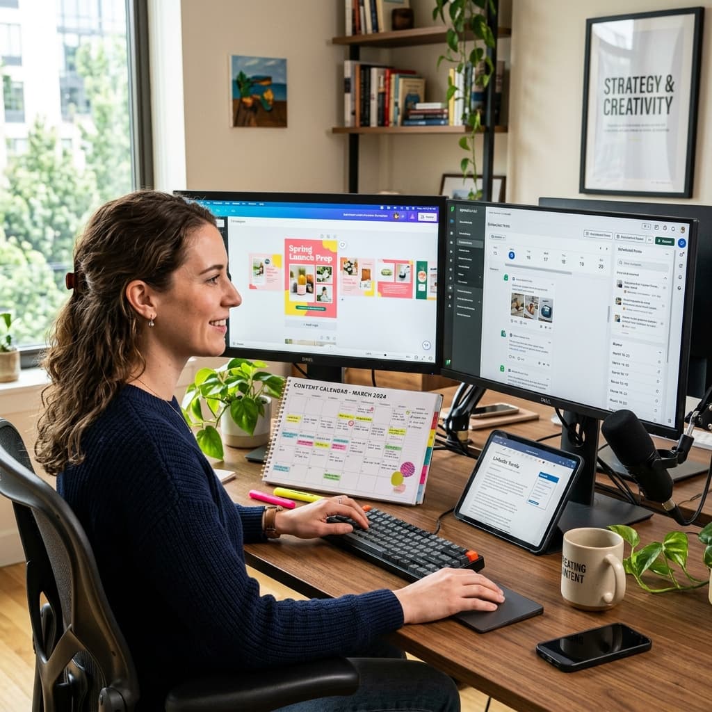 How SMM Agencies Manage Content for 5+ Clients Without Burning Out - cover illustration
