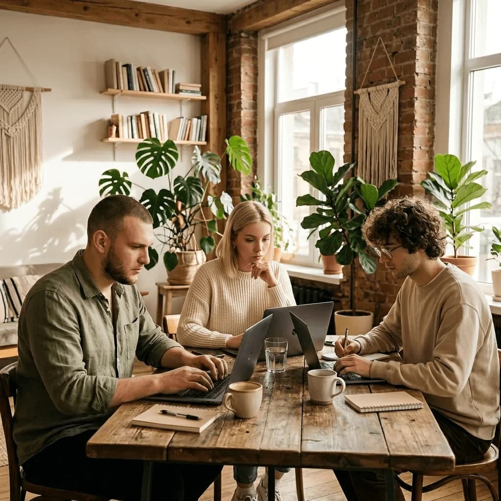 Melororium engineering team co-working
