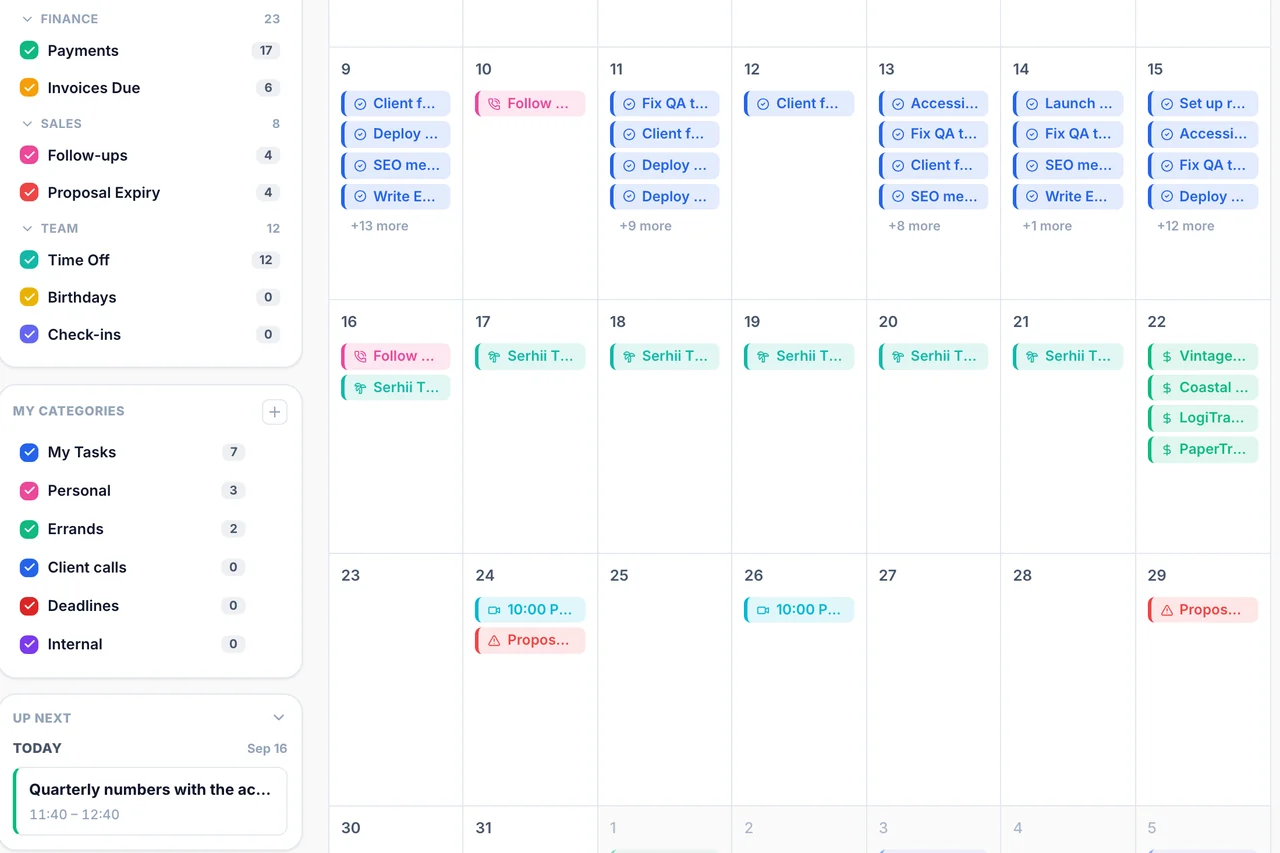 Calendar — Privacy
