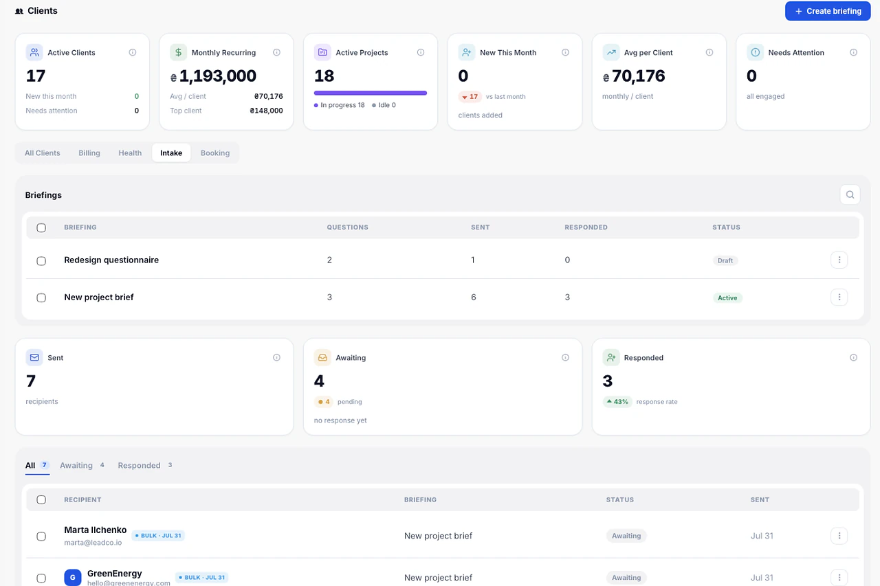 Client Briefing — Melororium screenshot