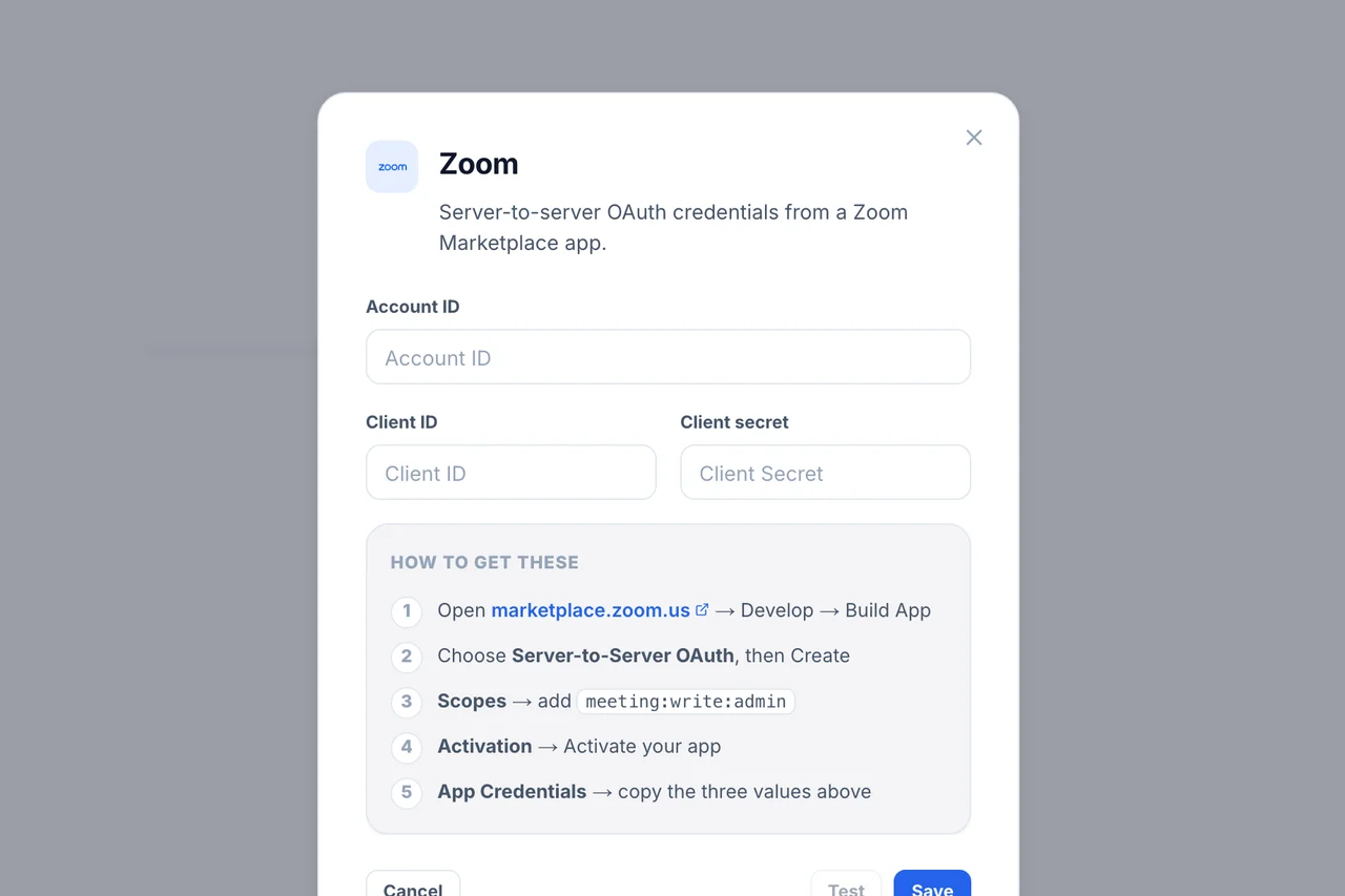Integrations — Video
