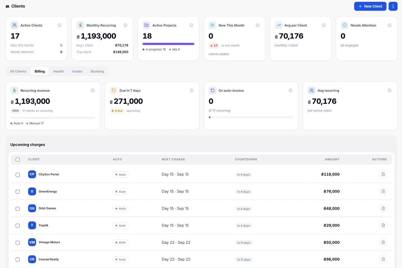 Invoice Tracking — Melororium screenshot