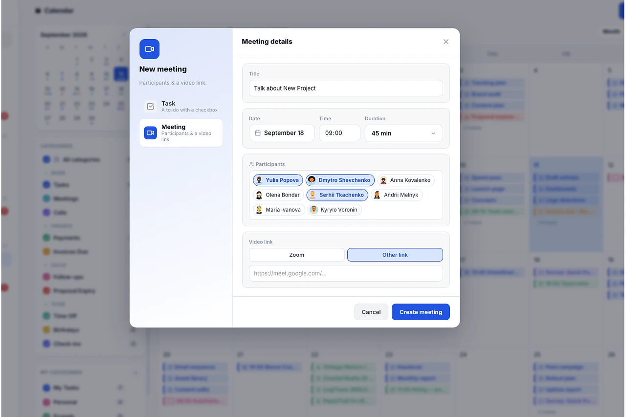 Meetings — Melororium screenshot