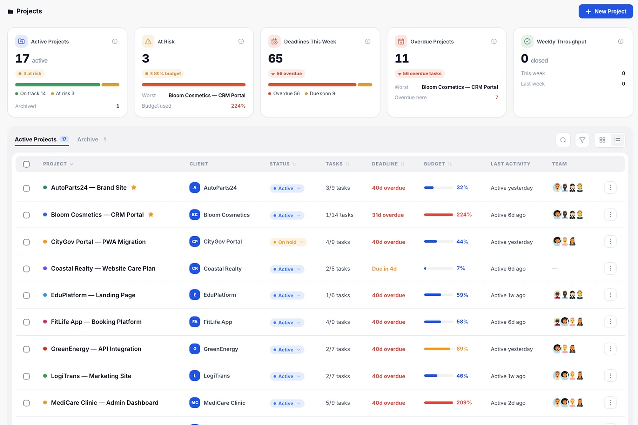 Projects — Melororium screenshot