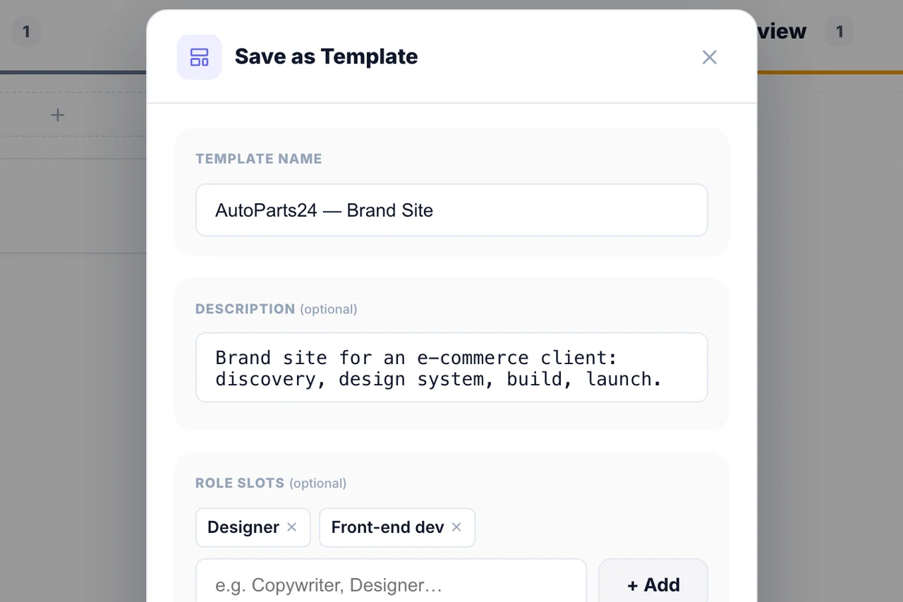 Smart Templates — Your own
