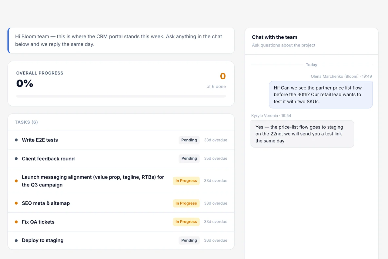 Public Status Page — Welcome